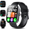 Smartwatch Herren Damen mit Telefonfunktion/Message Reminder, 1,91HD Touchscreen Smart Watch, 113+Sportmodi Sportuhr mit Puls-Schlaf-Monitor Schrittzähler, IP68 Wasserdicht Fitnessuhr für Android iOS