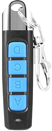 MLqkpwy Control Remoto para Puerta de Garaje, Llavero para Abrir Puertas de Garaje,Llavero de Control Remoto de clonación de MHz con Llavero | Control Remoto de 4 Botones para reemplazo de Garaje,