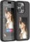 E Ink Phone Case for Iphone 16 Pro Max, 16 Pro, 16 Plue, 16, Smart Ink Screen Phone Case, Nfc Memory Case for Iphone With Photo Screen, Funda Digital Inteligente (for iphone 16 pro max,Black)