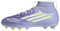 adidas F50 SPARKFUSION League W Mid Firm Artificial Ground Football Boots Kids, Scarpe da Calcio Unisex-Bambini, Violet Tone/Lucid Lemon/Purple Rush, 38 2/3 EU