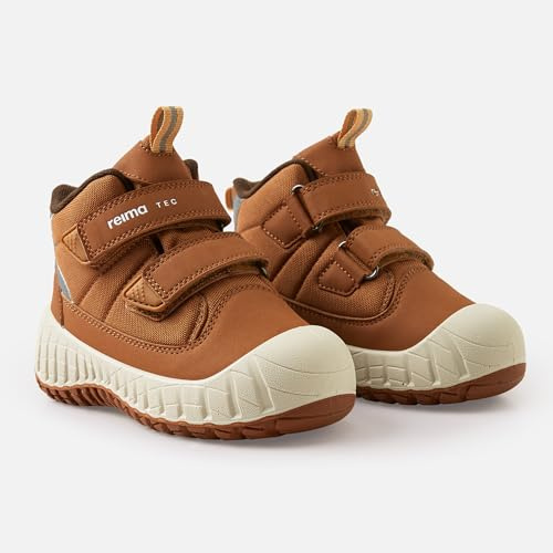 Reima - Passo 2.0 Wasserfeste ReimaTec Schuhe für Kinder - Leichte, Flexible wasserdichte Schuhe für Kinder mit Klettverschluss und herausnehmbaren Happy Fit Einlegesohlen - Cinnamon Brown, 25