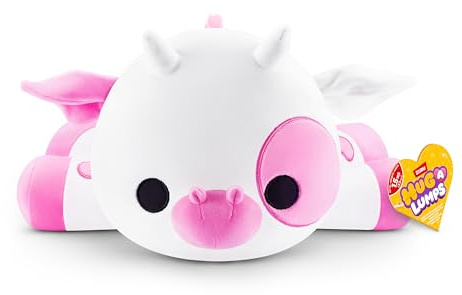 Hug-A-Lumps Cow (Medium) Clover by ZURU, Cuddly Squishy Weighted Plush