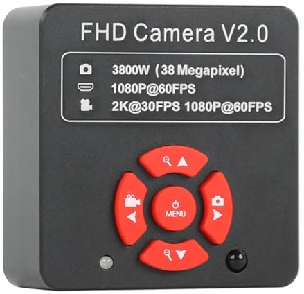 Microscopio 1080P 2K 38MP USB Digital estéreo Trinocular microscopio cámara grabadora de vídeo Industrial