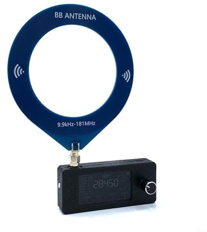 SI4732 Taschenradio 0.5-108MHz, Empfänger, 1,9 IPS Farbdisplay, AM FM LSB USB, 800MAh Akku(Black-Ring)