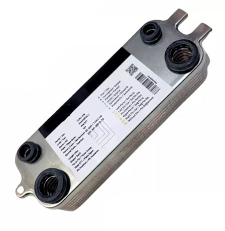 Scambiatore di calore a piastre per caldaia a 12 piastre compatibile con Viessman 7841770