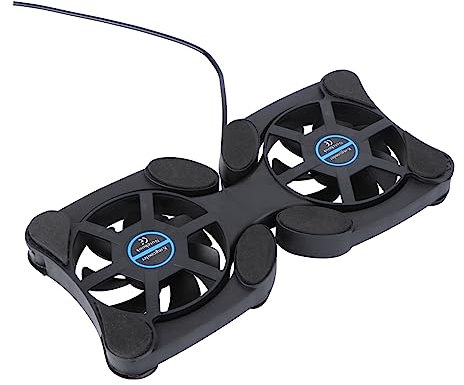 Veemoon Cooler Portátil Plegable para Laptops Ventilador USB De Soporte Ergonómico y Mat De Enfriamiento para Notebooks y Uso Escritorio