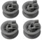 Violiica Lot de 4 roulettes pour panier supérieur Bosch et lave-vaisselle Siemens