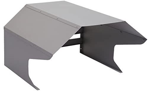 PROREGAL Mähroboter-Garage HxBxT 41x60x70cm Metall Grau Dach Unterstand für Rasenmäher universal