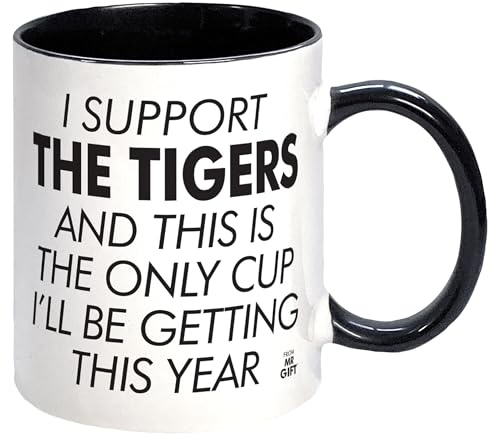 I Support The Tigers Rugby Union Mug - Gift for Fan Supporter