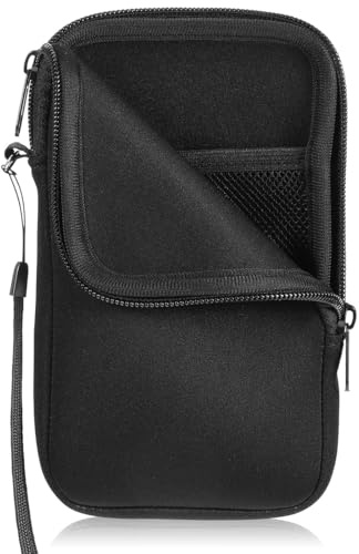 GWEOR Porta cellulare da collo, Custodie per cellulari, Custodia per Cellulare in Neoprene, Custodie Protettiva Universale, Borsa Per Telefono con Cinturino, Tasca per Cellulari con Cerniera