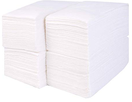 gmark linen-feel Gästetuch – Einweg stoffähnlich Papier Hand Servietten, weiß, Gästetuch (200 Stück) gm1059