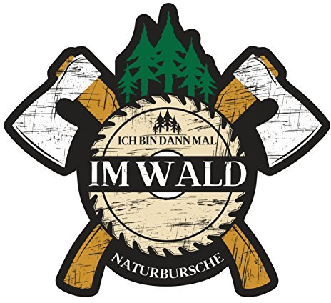 Spaß Kostet Aufkleber Im Wald für Jäger Forst Waldarbeiter