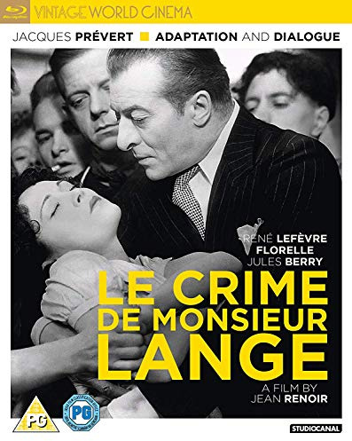 Le Crime De Monsieur Lange [Blu-ray] [Region B] [2018]