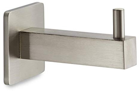 Garderobenhaken SELA Edelstahl gebürstet 36 x 36 mm Länge 65 mm verdeckte Befestigung Haken Wandhaken Jackenaufhänger von SO-TECH®