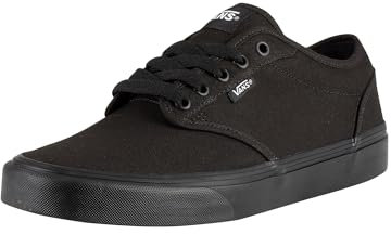 Vans Hombre Zapatillas De Lona Atwood, Black/Black, 43 EU