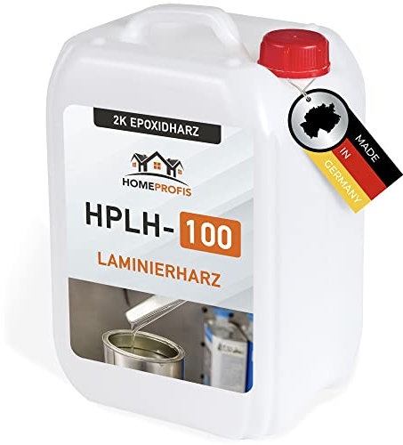 Home Profis® HPLH-100 transparentes 2K Epoxidharz (1,5kg) – Glasklare Epoxy Versiegelung, Laminierharz für Rivertable, Holz, Beton, Estrich