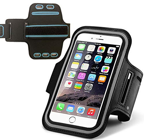 Running Armband for Apple iPhone 16 15 14 13 Pro Max 16 15 14 Plus Adjustable Sport Phone Arm Case for Outdoor Sports Gym with Key Holder