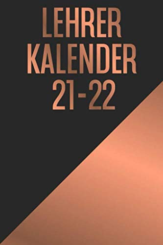 Lehrerkalender 2020 2021 Lehrer Planer 21 Lehrerplaner 2020/2021: Studienplaner, Tagesplaner, Wochenplaner, Buchkalender Wochenübersicht, Kalenderbuch ... Journal, Notizbuch Schwarz, A5 1 Woche