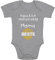 Baby Body Geschenk für Mama - Papa & ich sind Uns einig Mama Junge Mütter - Baby Erstausstattung - Neugeborene Jungen 0-3 Monate Grau