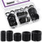 Swpeet Lot de 60 porte-clés plats en métal multi-usages pour clés de maison, de voiture, pendentifs – 20 mm, 25 mm, 30 mm, 35 mm, 38 mm