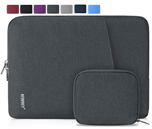 NEWHEY Custodia per Macbook Air 15,6 Pollici Impermeabile e Antiurto - Porta Computer 15-15,6 Pollici con Piccolo Caso - Grigio Scuro
