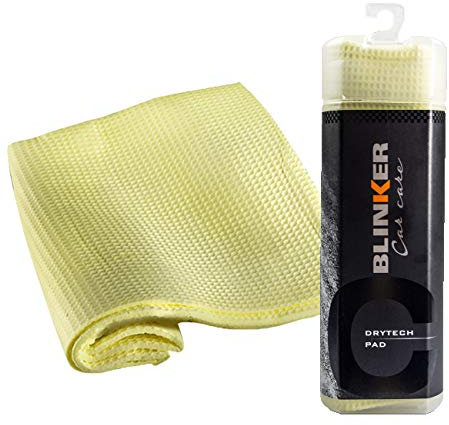 Blinker Paño de Secado Profesional para Coche | Microfibra Revestida de PVA | Ultra Absorbente y Suave | Sin Rayar | 43 x 32 cm