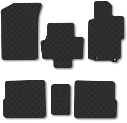 Honda FR-V (2004-2009) 3mm Rubber Car Mats | Tailored Fit Durable Floor Mats Full Coverage Protection Waterproof Accessories Easy Clean Anti Slip Made in the UK