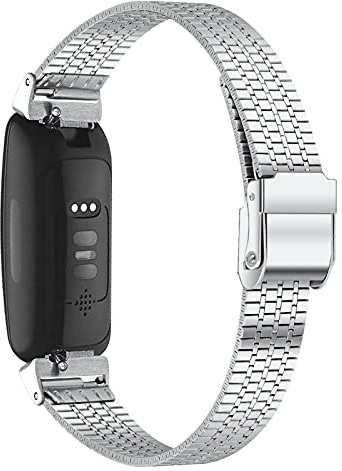 AISPORTS Kompatibel mit Fitbit Inspire/Inspire HR Armband für Damen und Herren, Schmales Verstellbares Edelstahl Metallarmband, Sportarmband Ersatzband für Fitbit Inspire/Inspire HR Fitness Tracker