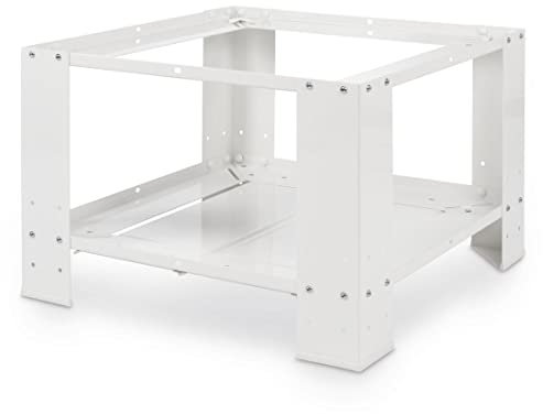 Xavax Waschmaschine Trockner Schrank als Untergestell 60x60 cm (BHöhe 40 cm als Podest mit Ablage, Waschmaschinensockel mit klappbarem Bodenfach, Waschmaschinenerhöhung für Waschtrockner)
