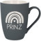 Spruchreif | Soft-Touch Tasse Grau Prinz – Beidseitig gravierte Tasse mit Regenbogen-Motiv | Lustiges Geschenk für Männer, Jungs & kleine Prinzen