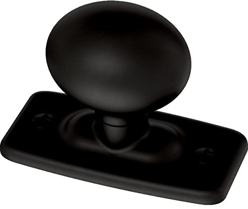 Franklin Brass Iron Craft (5-Pack) Cabinet Knobs | Matte Black Handles for Dresser Furniture Drawers/Kitchen/Door/Bathroom | 1-1/4 P28198K-FB-B