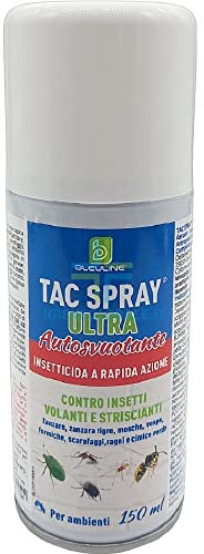 Generico Insetticida Aerosol per Scarafaggi, Autosvuotante da 150 Ml: Tac Spray Aerosol