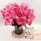 SNAIL GARDEN 14 Köpfe künstliche Lilienblüten, 2er-Pack künstliche voll blühende Tigerlilie mit Grün-Faux-Stargazer-Lilien gemischter Busch für Home Office Blumenarrangement Hochzeitsfeier Dekor