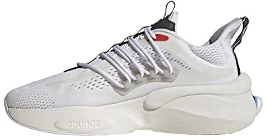 adidas Herren Alphaboost V1 Sneaker, FTWR White Blue Fusion Bright Red, 42 EU