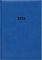 Buchkalender blau 2024 - Bürokalender 14,5x21 cm - 1 Tag auf 1 Seite - wattierter Kunststoffeinband - Stundeneinteilung 7 - 19 Uhr - 876-0015
