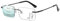Lanomi Lesebrille Rahmenlose Gleitsichtbrille Damen Herren Blaulichtfilter Randlos Lesehilfe Ultraleicht Titan Progressives Multifokal Brille Schwarz(Multifokal) 2.0