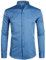 PARKLEES Chemise décontractée boutonnée à manches longues pour homme, bleu indigo, L