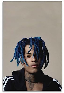 VZRSQZK XXXTentacion Rapper-Poster, dekoratives Gemälde, Leinwand, Wandposter und Kunstdruck, modernes Familienschlafzimmer-Dekor-Poster, 20 x 30 cm