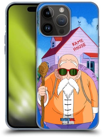 Head Case Designs Officially Licensed Dragon Ball Master Roshi Characters Gel Case [Military Grade Protection] Compatible with Apple iPhone 15 Pro Max and Compatible with MagSafe