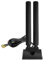 Eightwood Antenna WiFi 6E Amplificatore di segnale Tri-band RP-SMA Antenna WLAN con base magnetica con 2M Cavo di prolunga per router Wi-Fi Scheda WLAN Scheda PCI PC Scheda madre Bluetooth