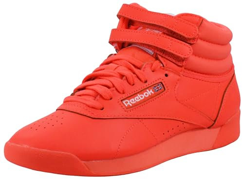 Reebok Freestyle Hi High Top Sneaker für Damen, Orgfla/Orgfla/Ftww, 38 EU