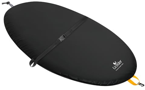 UCEDER Universal Kayak Cockpit Cover - Waterproof Seal Cockpit Cover with Adjustable Bungee Cord Rim Attachment - Heavy Duty Kayak Seat Cover Perfect for Outdoor and Indoor Storage(2.5 Deck)