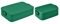 Mepal | Take a Break Duo Pack | Brotdose To Go | Lunchboxen für 2 bis 4 Sandwiches oder 4 bis 8 Brotscheiben | ideal für Meal Prep | Essenbox mit Unterteilung | Vivid Green