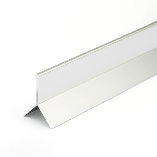 Fliesenschiene Aluminiumlegierung Fliesenleisten Lang 125CM*2 Stück ÜBergangsprofil FüR Wohnzimmer, Balkon, Badezimmer(Silber,Small)