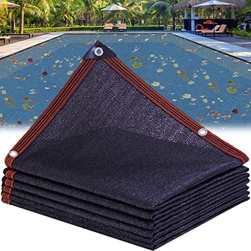 Couverture Filet de Feuille pour Piscine, Bâche Protection Piscines Hors-Sol, Couverture Volet Piscine, Filet Protection Piscine pour Bloquer Feuilles Mortes et Débris(Size:2×3m(6.5×10ft))
