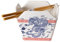 Urban Tokyo Porzellanschale im chinesischen Takeout-Box-Stil mit Essstäbchen, orientalisches Drachen-Ryu-Design, 532 ml, quadratische Form