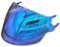 EVURU Helmlinsen-Visier-Ersatz Für OF562 Unisex Motorrad Helm Visier Objektiv Half Face Motorrad Helm Objektiv Visier Windschutzscheibe Schutzhülle Ersatz(Blue)