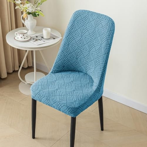 XXDUNQFE Solide Farbe verdicken Stuhl Abdeckungen Moderner Möbel Protektor mit elastischen Riemen Essen Stuhl Abdeckungen Abnehmbare Stuhl Abdeckungen für Hotel Party Restaurant