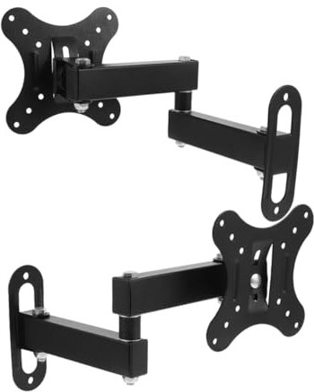 MOBUTOFU 2pcs Monitor Stand Mount Tv Wall Mount Bracket Tv Riser for Space Saving