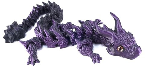 -Drache, Druck-Drache, Gelenkiges Fidget-Drachenspielzeug, Simuliertes -gedrucktes Drachenspielzeug mit flexiblen Gelenken für das Desktop-Auto im Wohnzimmer